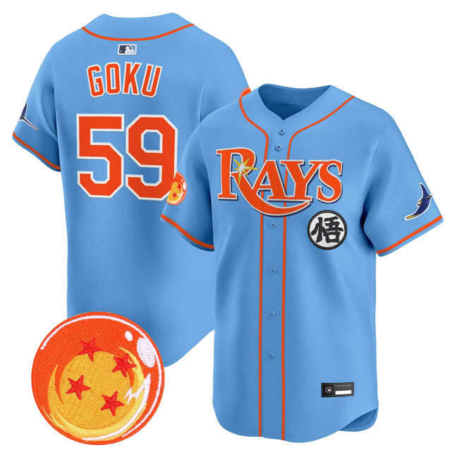 Men's Tampa Bay Rays x Dragon Ball Vapor Premier Limited Jersey - All Stitched