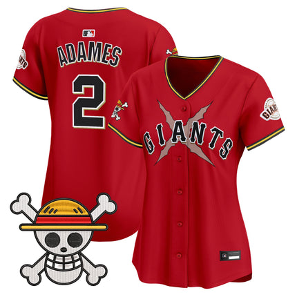 Women's San Francisco Giants x One Piece Vapor Premier Limited Jersey - Stitched
