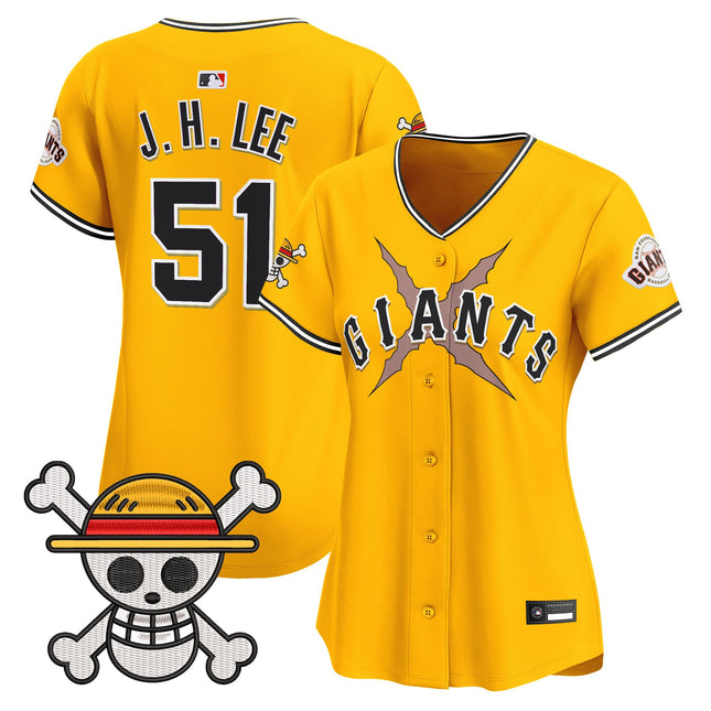 Women's San Francisco Giants x One Piece Vapor Premier Limited Jersey - Stitched