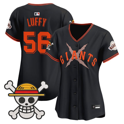 Women's San Francisco Giants x One Piece Vapor Premier Limited Jersey - Stitched