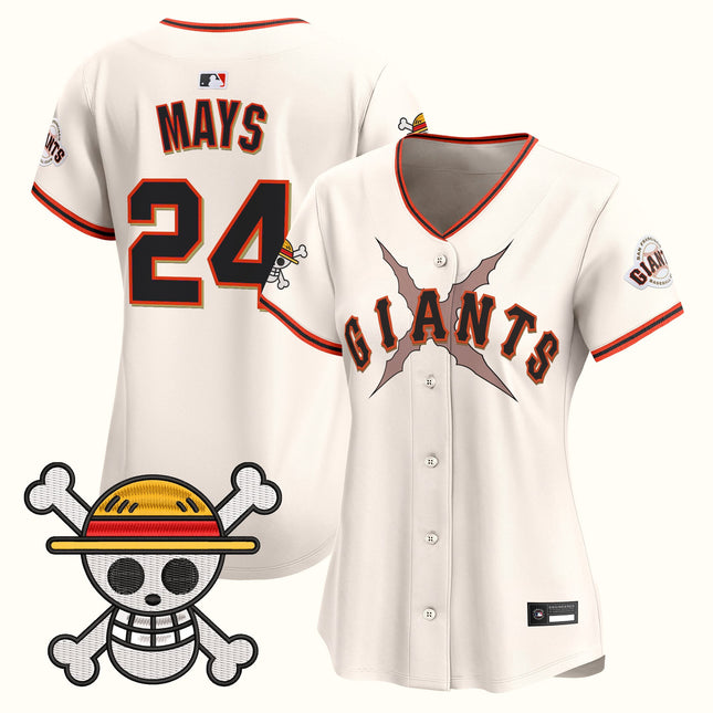 Women's San Francisco Giants x One Piece Vapor Premier Limited Jersey - Stitched