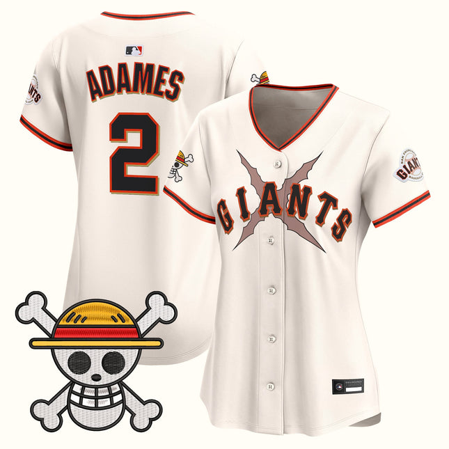 Women's San Francisco Giants x One Piece Vapor Premier Limited Jersey - Stitched