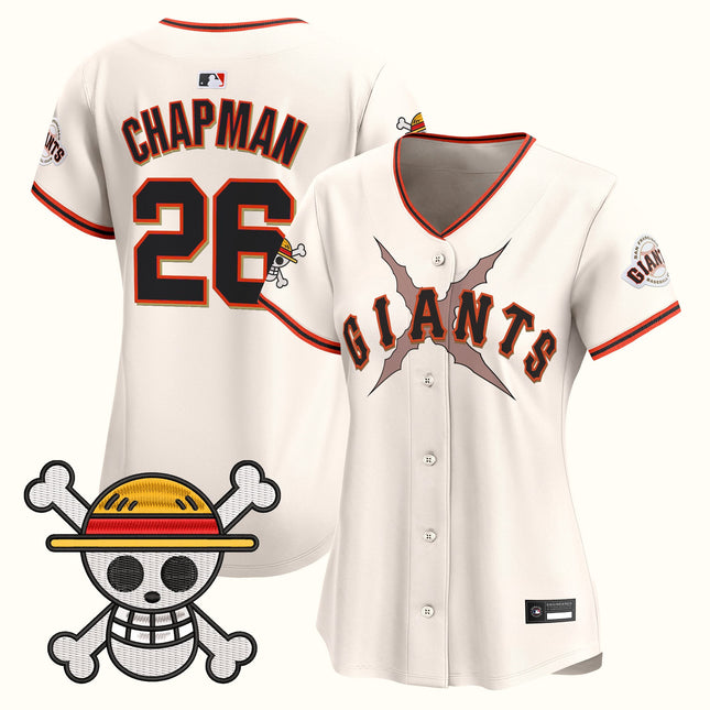 Women's San Francisco Giants x One Piece Vapor Premier Limited Jersey - Stitched