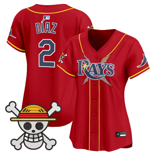 Women's Tampa Bay Rays x One Piece Vapor Premier Limited Jersey - Stitched