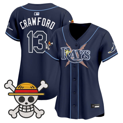Women's Tampa Bay Rays x One Piece Vapor Premier Limited Jersey - Stitched