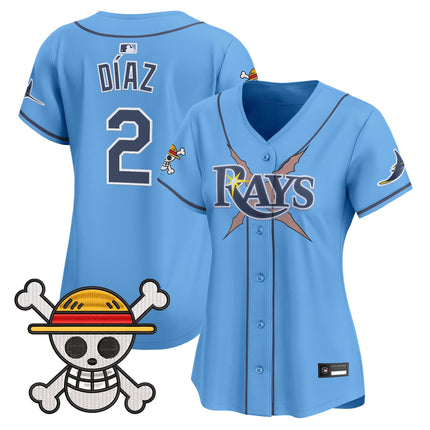 Women's Tampa Bay Rays x One Piece Vapor Premier Limited Jersey - Stitched