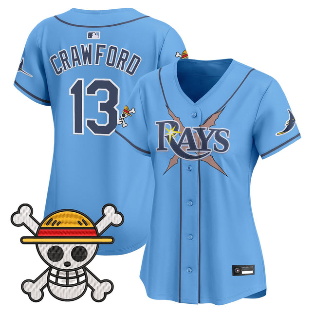 Women's Tampa Bay Rays x One Piece Vapor Premier Limited Jersey - Stitched