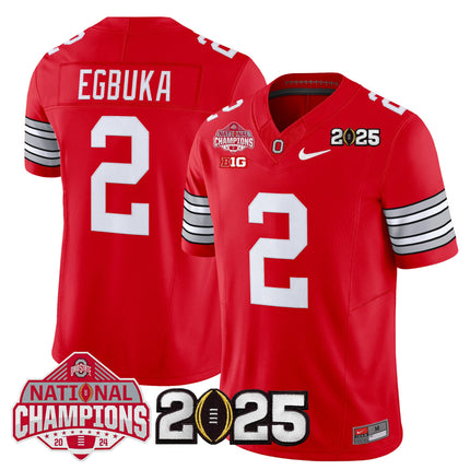 Men's Ohio State Buckeyes 2026 "Tunnel Vision" National Champions Patch Vapor Limited Jersey - All Stitched