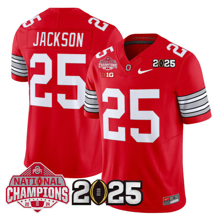 Men's Ohio State Buckeyes 2026 "Tunnel Vision" National Champions Patch Vapor Limited Jersey - All Stitched