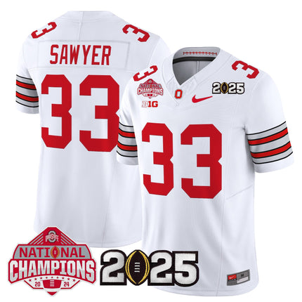 Men's Ohio State Buckeyes 2026 "Tunnel Vision" National Champions Patch Vapor Limited Jersey - All Stitched