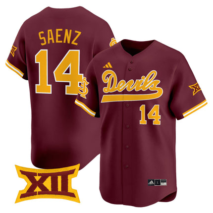 Men's size - Sun Devils Softball Vapor Premier Limited Jersey - All Stitched