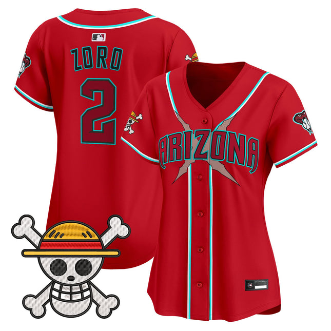 Women's Diamondbacks x One Piece Vapor Premier Limited Jersey - Stitched