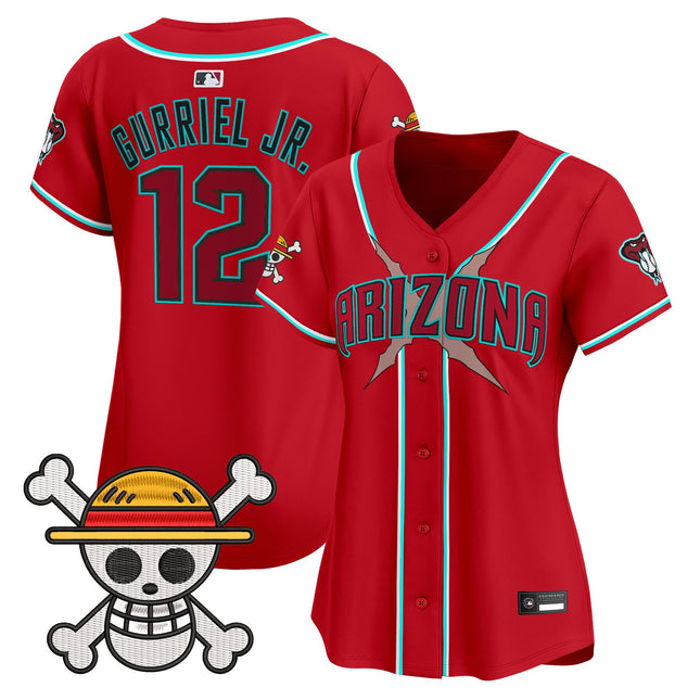 Women's Diamondbacks x One Piece Vapor Premier Limited Jersey - Stitched