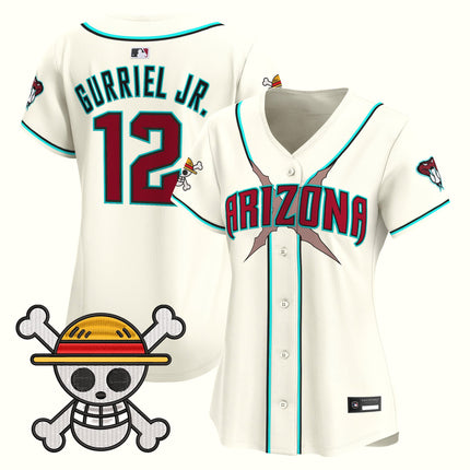 Women's Diamondbacks x One Piece Vapor Premier Limited Jersey - Stitched