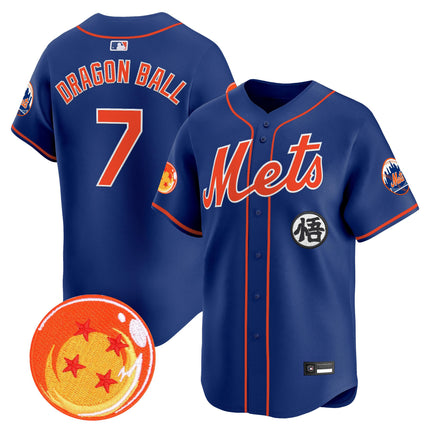 Men's New York Mets x Dragon Ball Vapor Premier Limited Jersey - All Stitched