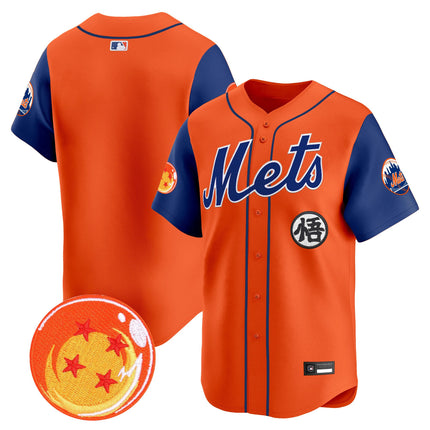 Men's New York Mets x Dragon Ball Vapor Premier Limited Jersey - All Stitched