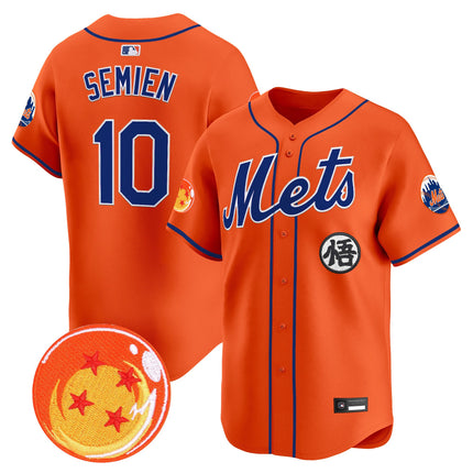 Men's New York Mets x Dragon Ball Vapor Premier Limited Jersey - All Stitched
