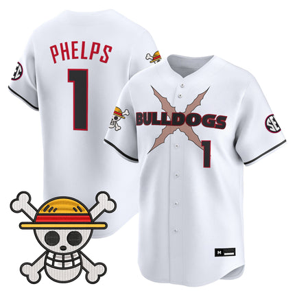 Men's Georgia Bulldogs Baseball x One Piece Vapor Premier Limited Jersey - Stitched