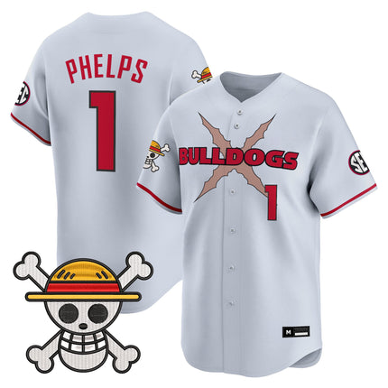 Men's Georgia Bulldogs Baseball x One Piece Vapor Premier Limited Jersey - Stitched