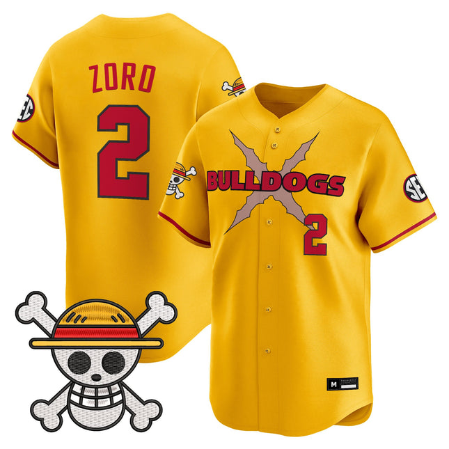 Men's Georgia Bulldogs Baseball x One Piece Vapor Premier Limited Jersey - Stitched