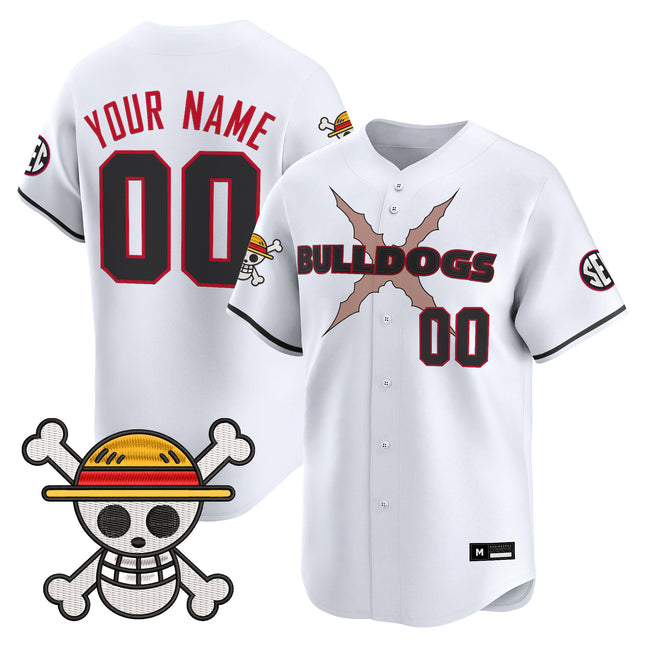 Georgia Bulldogs Baseball x One Piece Vapor Premier Limited Custom Jersey - Stitched