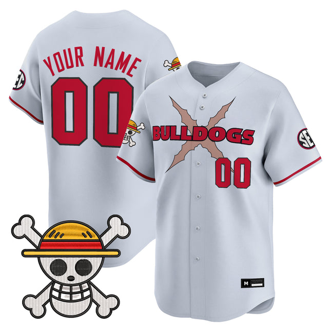 Georgia Bulldogs Baseball x One Piece Vapor Premier Limited Custom Jersey - Stitched