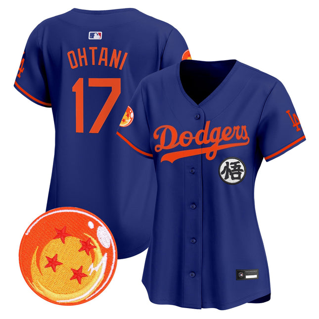 Women's Los Angeles Dodgers x Dragon Ball Vapor Premier Limited Jersey - All Stitched