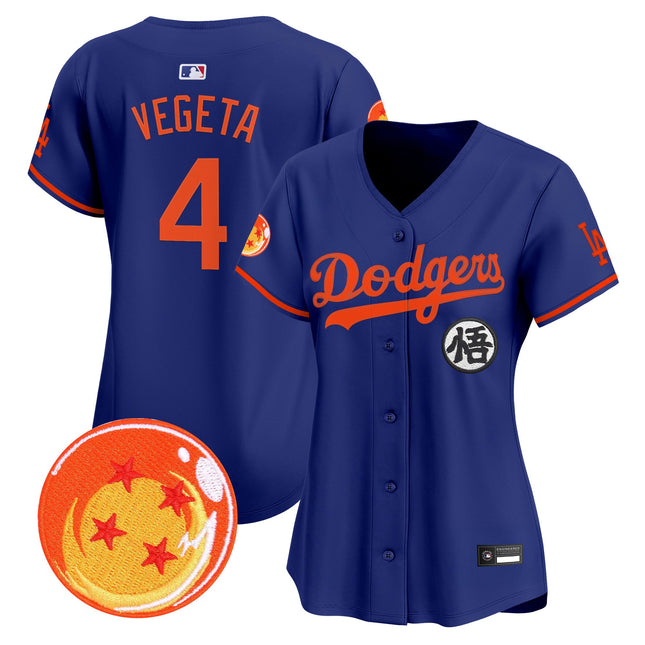 Women's Los Angeles Dodgers x Dragon Ball Vapor Premier Limited Jersey - All Stitched