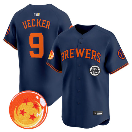 Men's Milwaukee Brewers x Dragon Ball Vapor Premier Limited Jersey - All Stitched