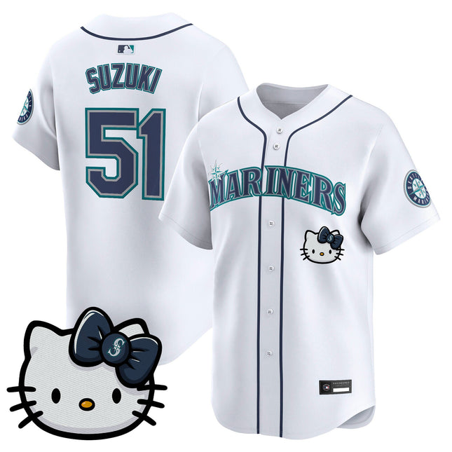 Unisex Seattle Mariners Hello Kitty Vapor Premier Limited Jersey – All Stitched