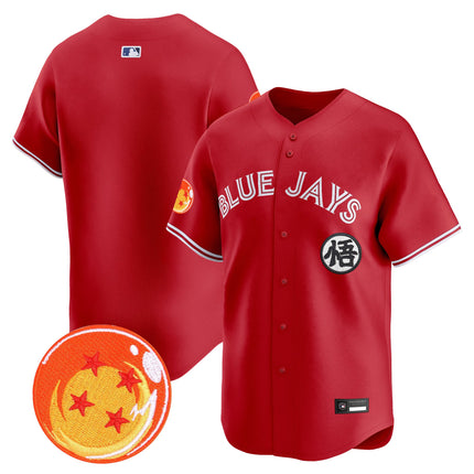 Men's Blue Jays x Dragon Ball Vapor Premier Limited Jersey - All Stitched