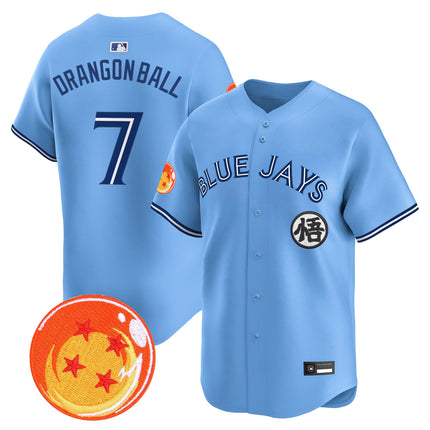 Men's Blue Jays x Dragon Ball Vapor Premier Limited Jersey - All Stitched