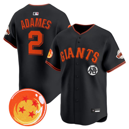 Men's San Francisco Giants x Dragon Ball Vapor Premier Limited Jersey - All Stitched