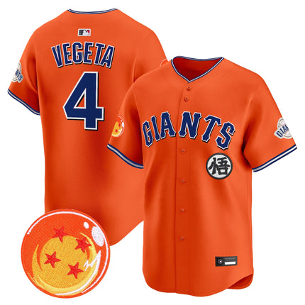 Men's San Francisco Giants x Dragon Ball Vapor Premier Limited Jersey - All Stitched