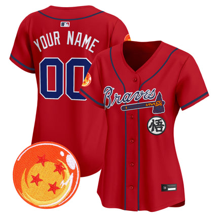 Atlanta Braves x Dragon Ball Vapor Premier Limited Custom Jersey - All Stitched