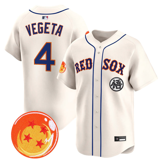 Men's Boston Red Sox x Dragon Ball Vapor Premier Limited Jersey - All Stitched
