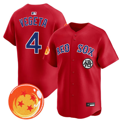 Men's Boston Red Sox x Dragon Ball Vapor Premier Limited Jersey - All Stitched