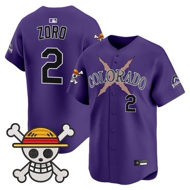 Men's Colorado Rockies x One Piece Vapor Premier Limited Jersey - Stitched