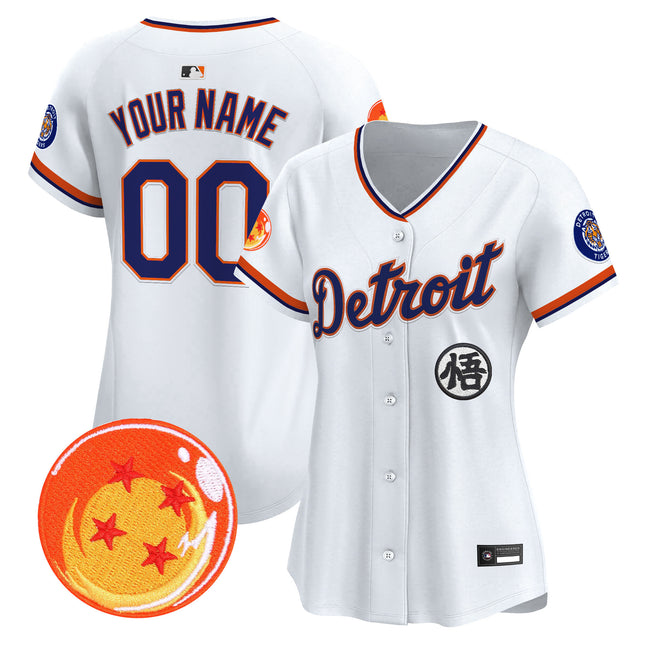 Detroit Tigers x Dragon Ball Vapor Premier Limited Custom Jersey - All Stitched