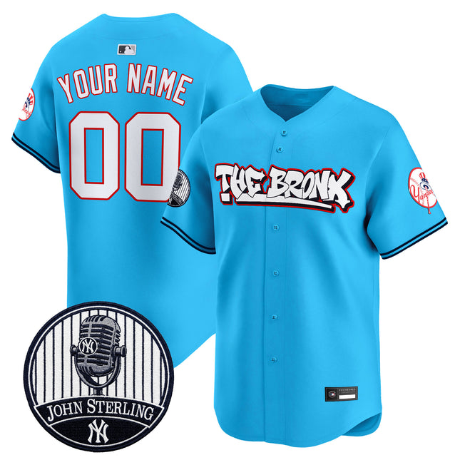 New York Yankees "The Bronx Graffiti" Vapor Premier Limited Custom Jersey - John Sterling Patch - All Stitched