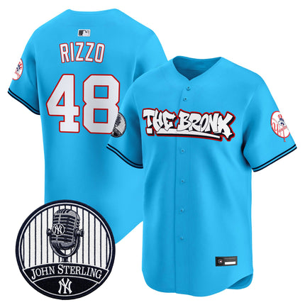 Men's New York Yankees "The Bronx Graffiti" Vapor Premier Limited Jersey - John Sterling Patch - All Stitched