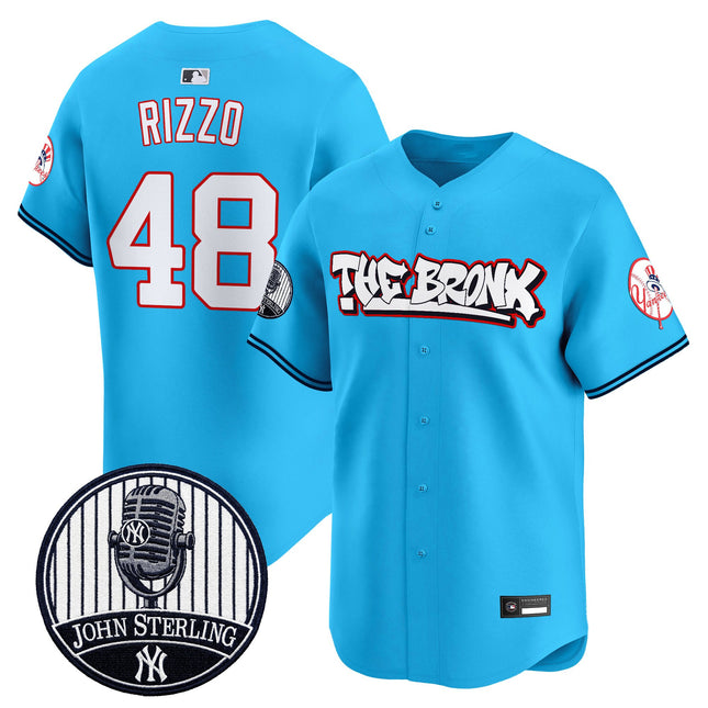 Men's New York Yankees "The Bronx Graffiti" Vapor Premier Limited Jersey - John Sterling Patch - All Stitched
