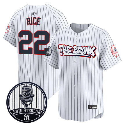 Men's New York Yankees "The Bronx Graffiti" Vapor Premier Limited Jersey - John Sterling Patch - All Stitched