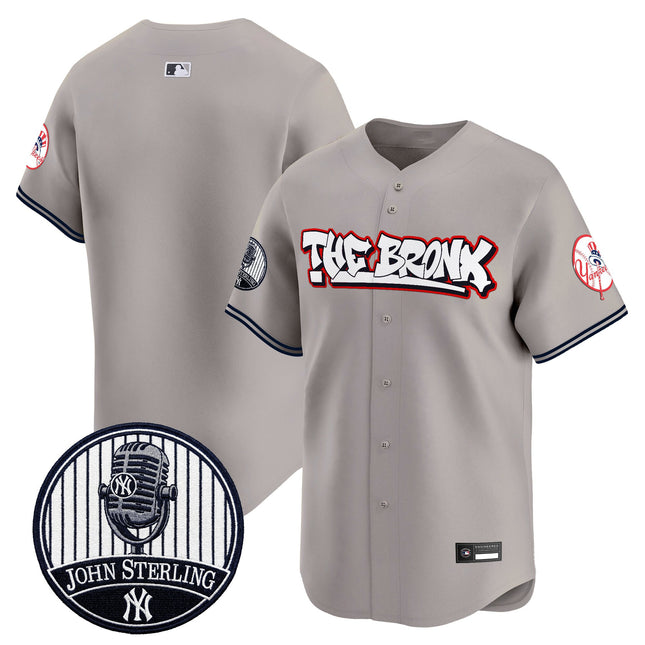 Men's New York Yankees "The Bronx Graffiti" Vapor Premier Limited Jersey - John Sterling Patch - All Stitched