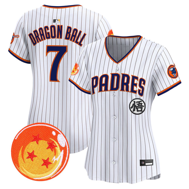 Women's Padres x Dragon Ball Vapor Premier Limited Jersey - All Stitched