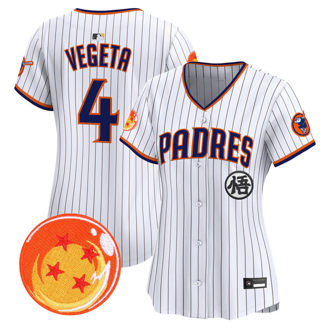 Women's Padres x Dragon Ball Vapor Premier Limited Jersey - All Stitched