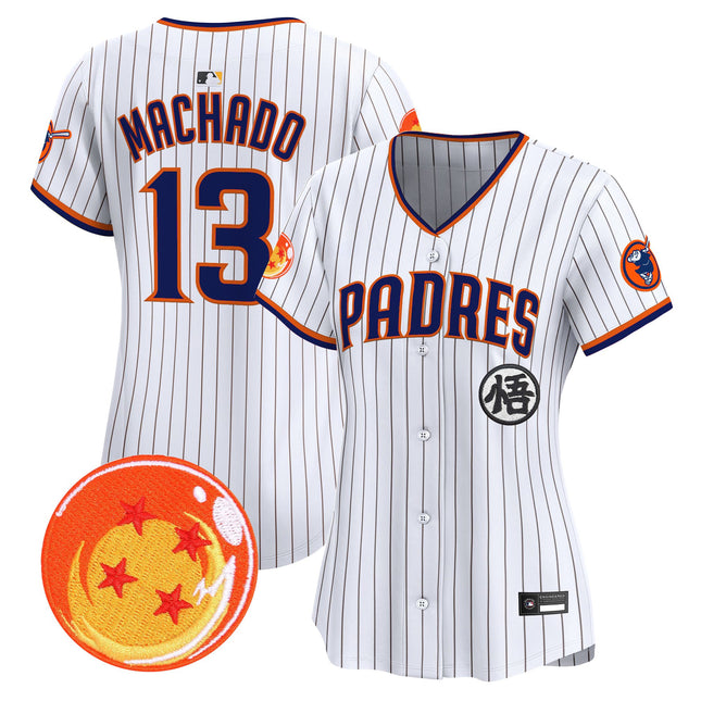 Women's Padres x Dragon Ball Vapor Premier Limited Jersey - All Stitched