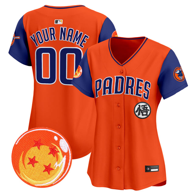 Padres x Dragon Ball Vapor Premier Limited Custom Jersey - All Stitched
