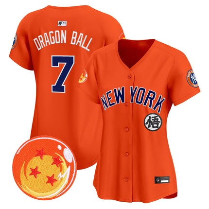 Women's New York Yankees x Dragon Ball Vapor Premier Limited Jersey - All Stitched