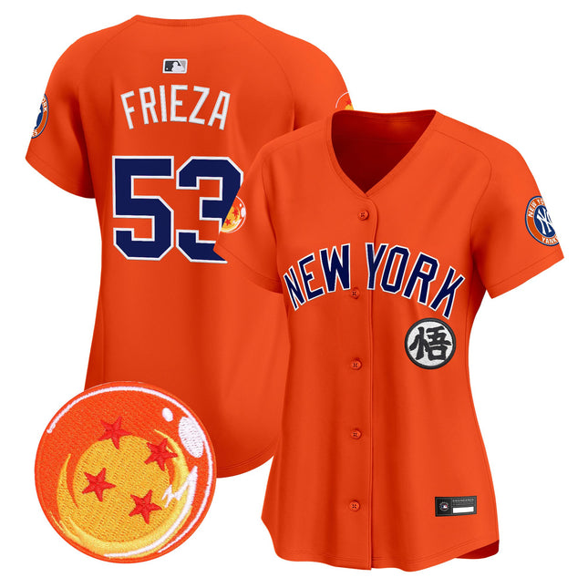 Women's New York Yankees x Dragon Ball Vapor Premier Limited Jersey - All Stitched